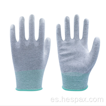 Guantes de trabajo de seguridad antiestático de Hespax DMF Free PU